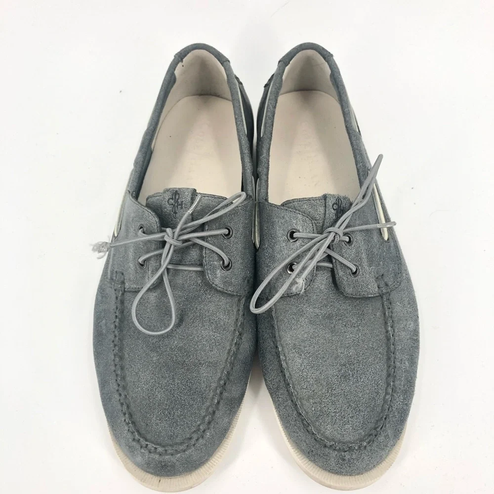 COLE HAAN Men’s Size 11 Gray Boat Shoe Loafers